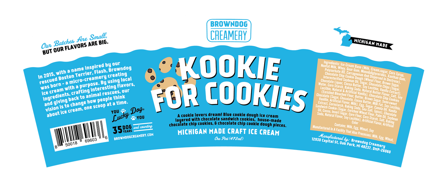 KOOKIE FOR COOKIES ICE CREAM