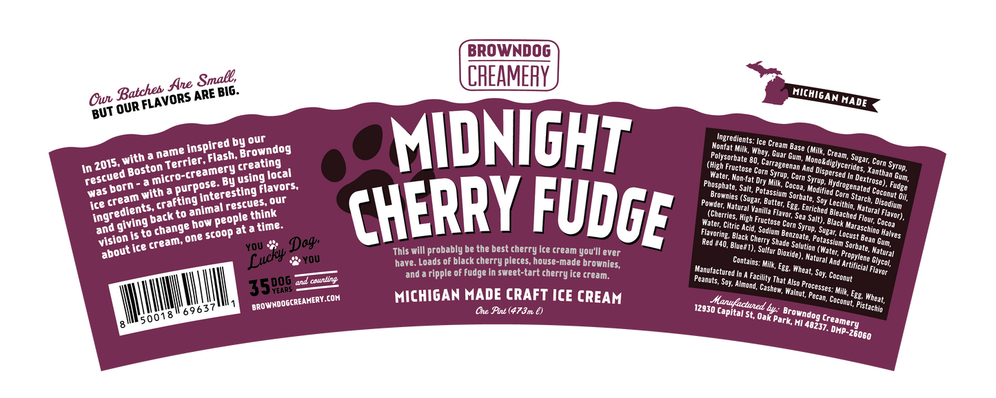 MIDNIGHT CHERRY FUDGE ICE CREAM