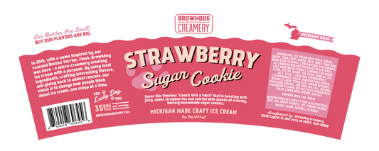 STRAWBERRY SUGAR COOKIE ICE CREAM