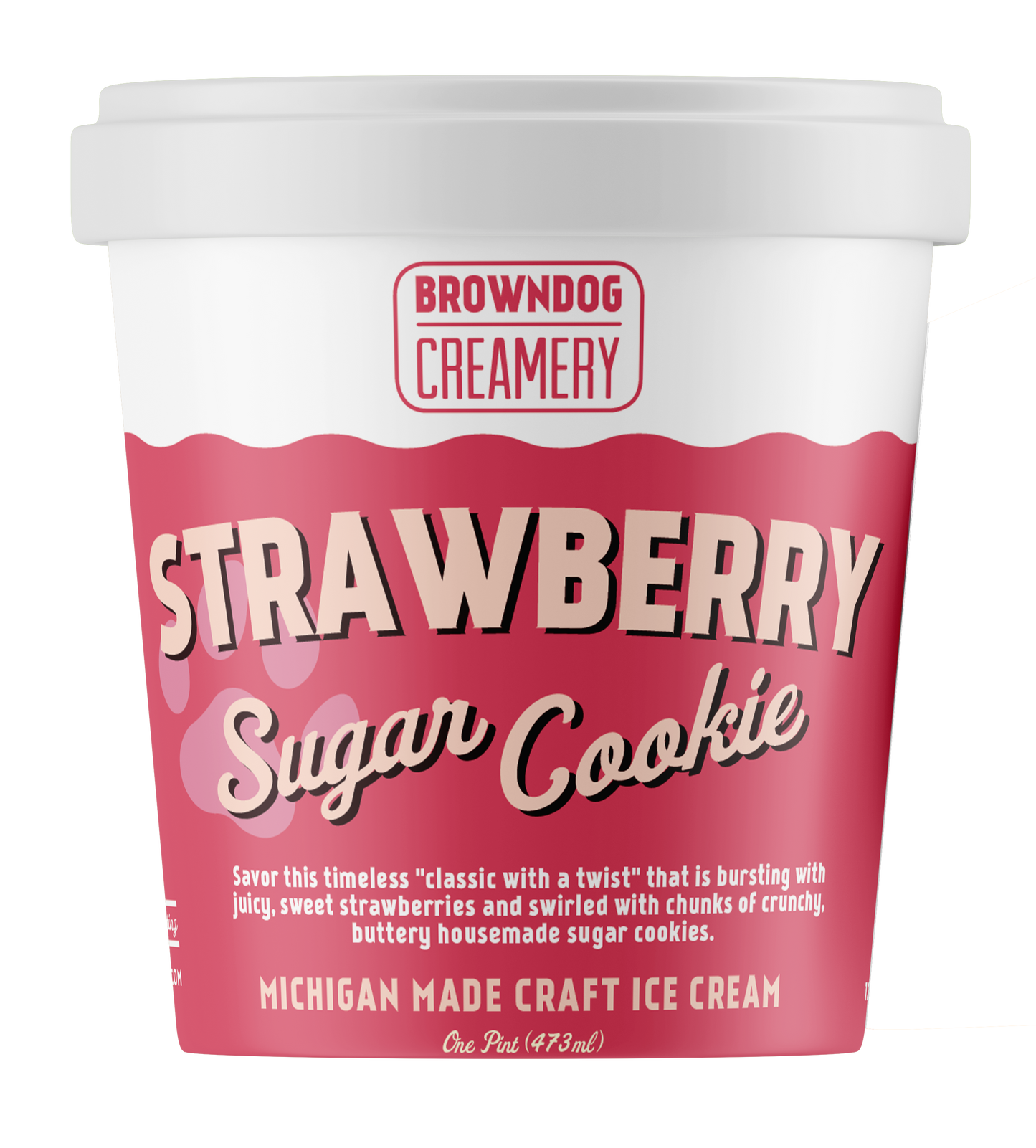 STRAWBERRY SUGAR COOKIE ICE CREAM