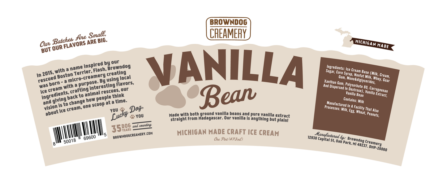 VANILLA BEAN ICE CREAM
