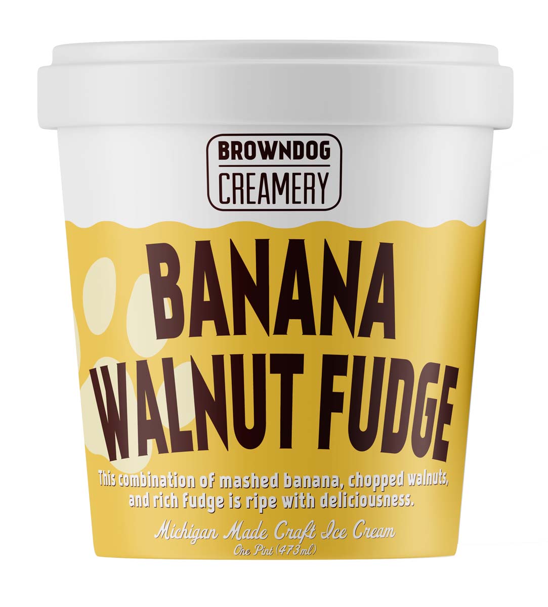 BANANA WALNUT FUDGE ICE CREAM