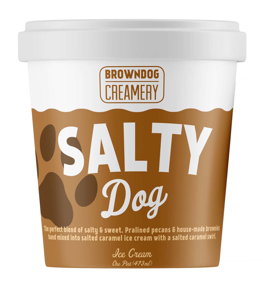 Browndog Creamery Salty Dog Ice Cream Pint | Dashmart