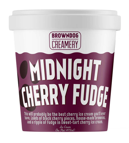 MIDNIGHT CHERRY FUDGE ICE CREAM