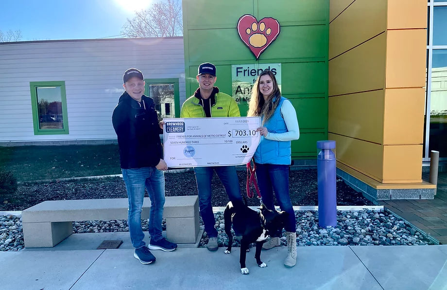 BROWNDOG donation presentation at Friends for Animals of Metro Detroit