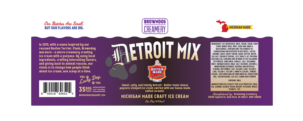 BETTER MADE DETROIT MIX ICE CREAM