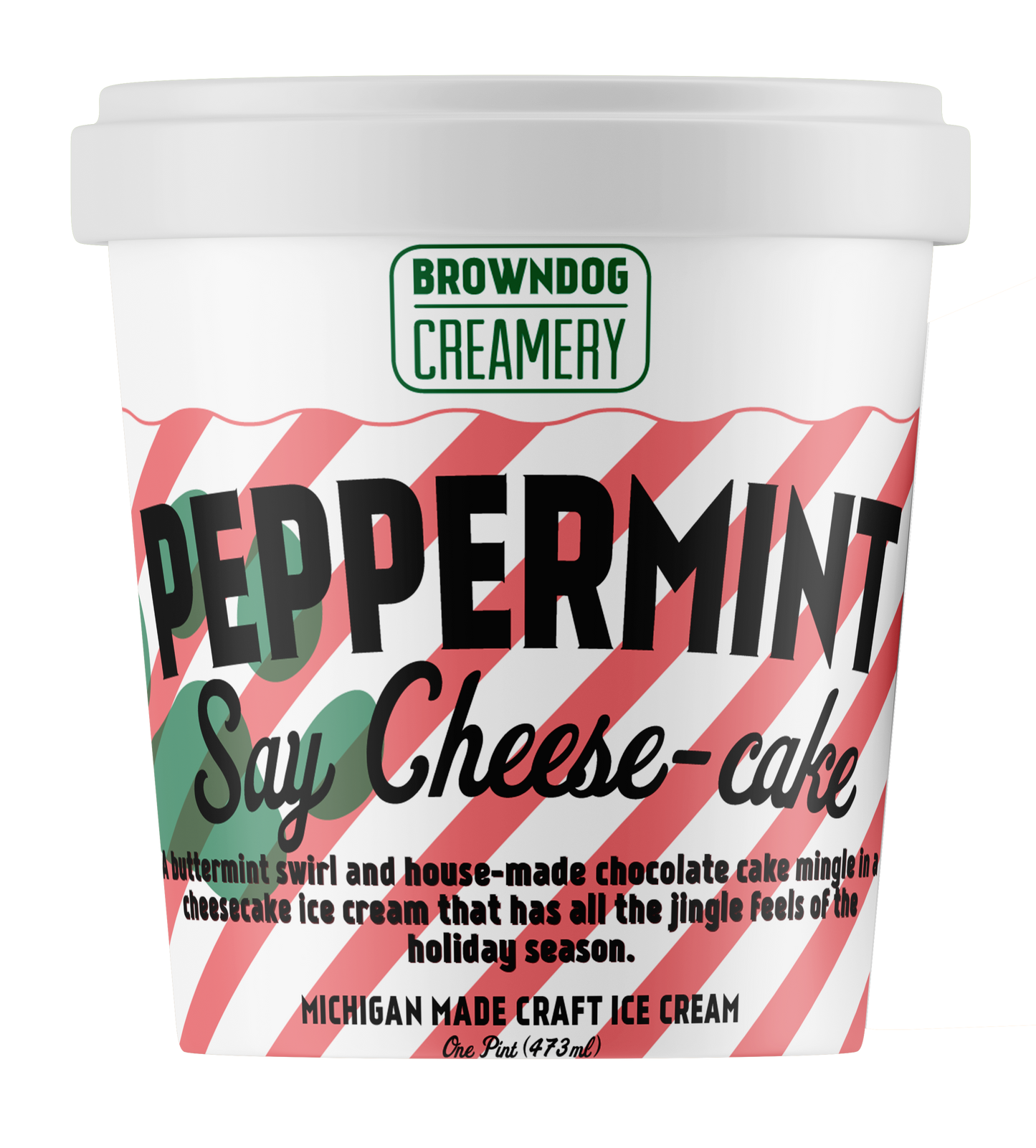 PEPPERMINT SAY CHEESECAKE ICE CREAM
