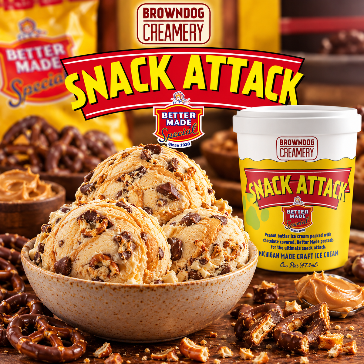 BETTER MADE SNACK ATTACK ICE CREAM