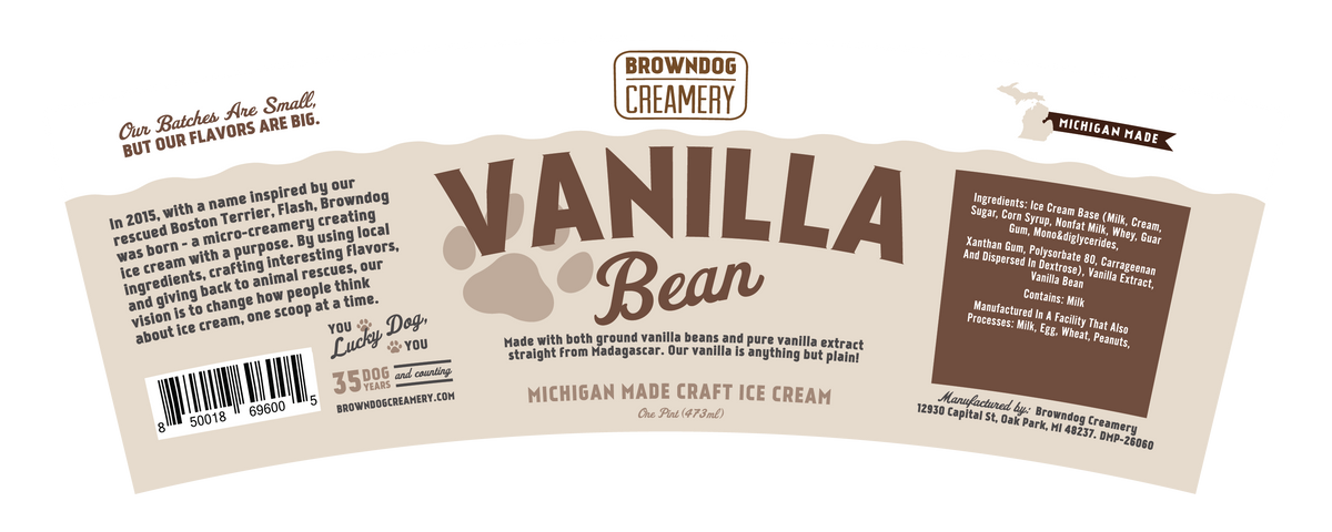 VANILLA BEAN ICE CREAM