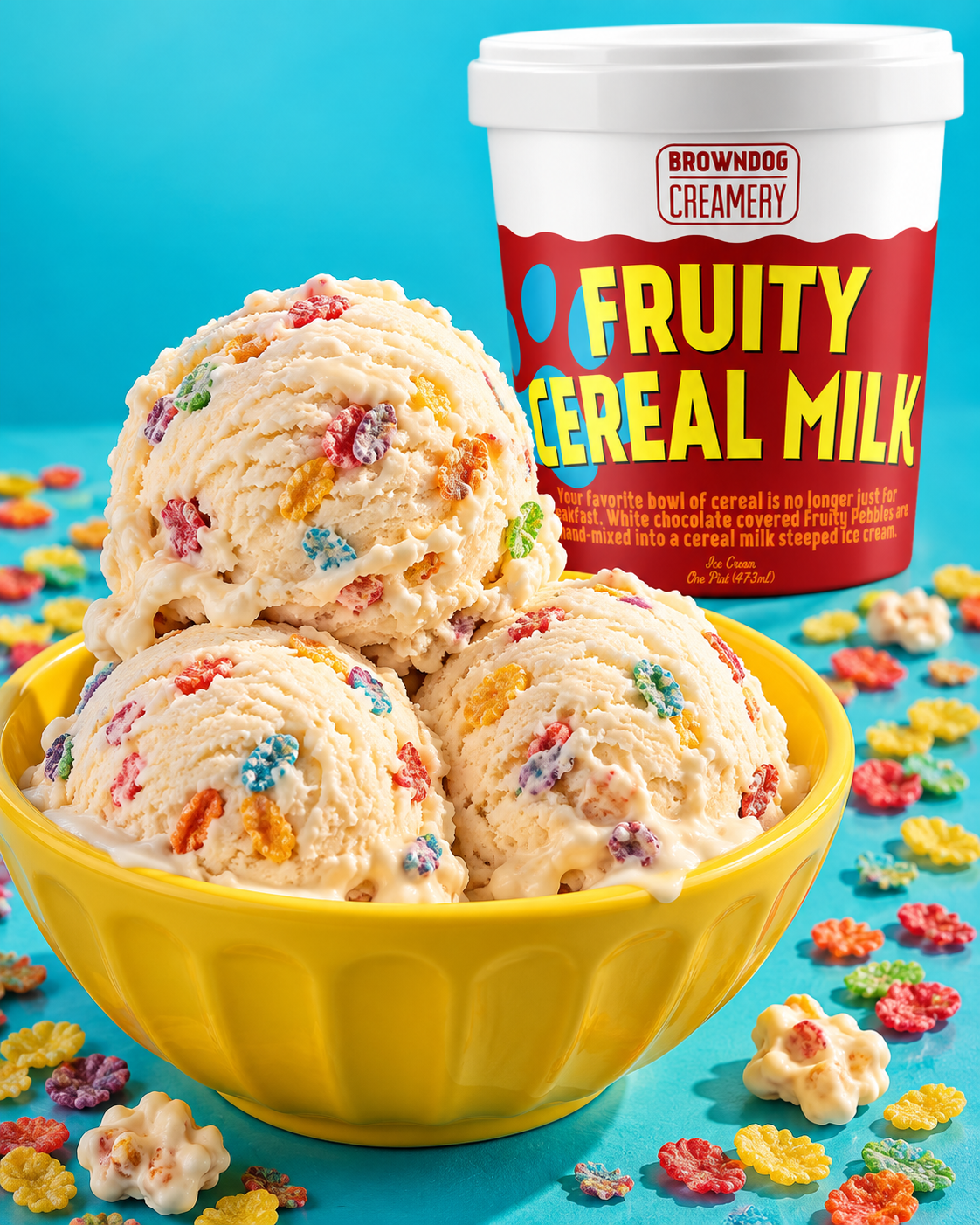 FRUITY CEREAL MILK ICE CREAM