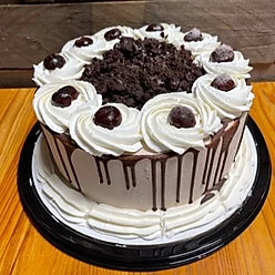 MIDNIGHT CHERRY FUDGE ICE CREAM CAKE