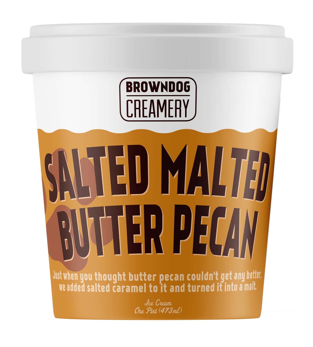 SALTED MALTED BUTTER PECAN ICE CREAM